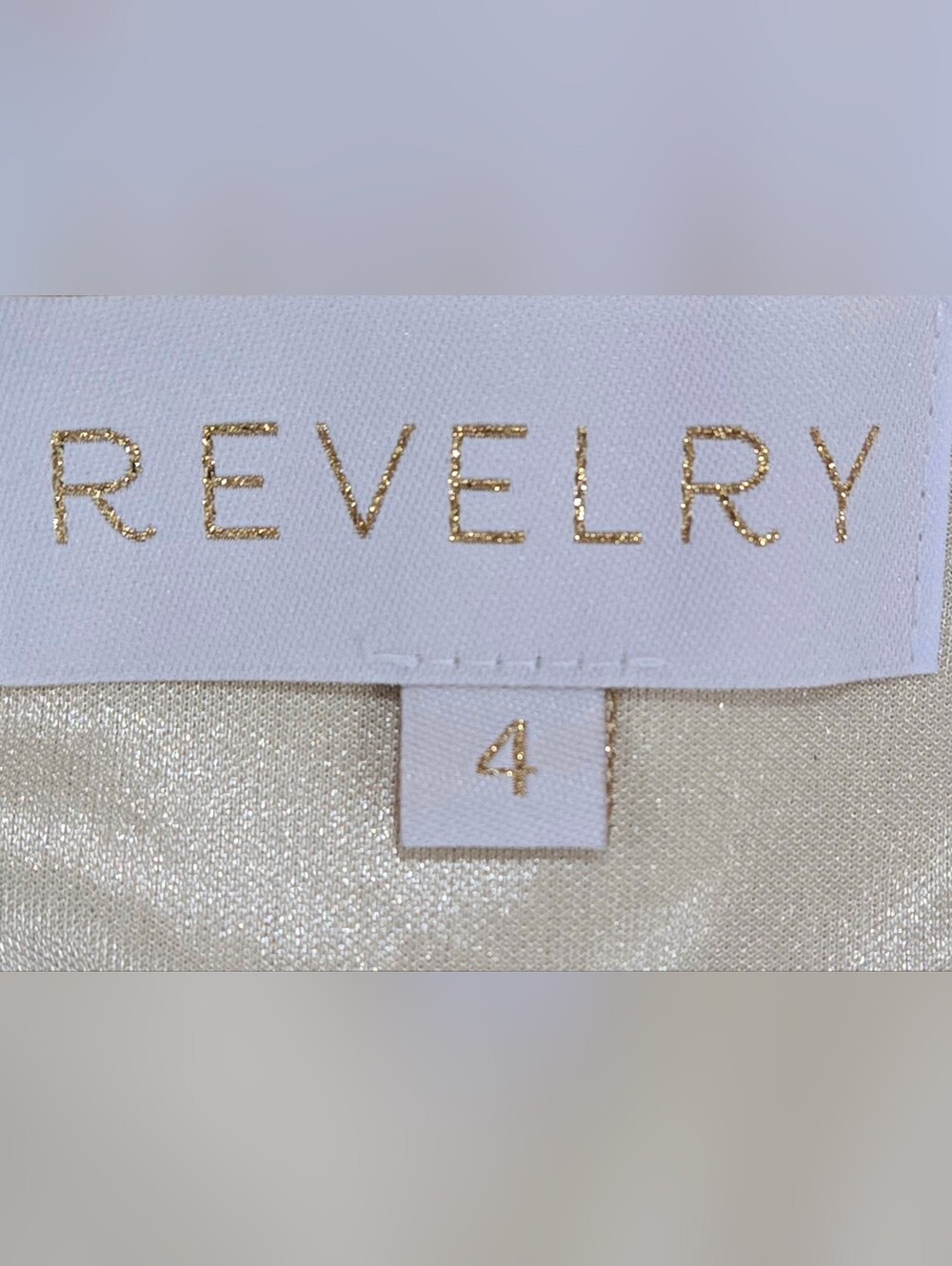 Revelry Paloma Gold Champagne Satin Formal Wedding Guest Bridesmaid Dress 4 NWT - Picture 8 of 10